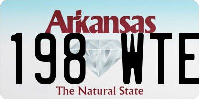 AR license plate 198WTE