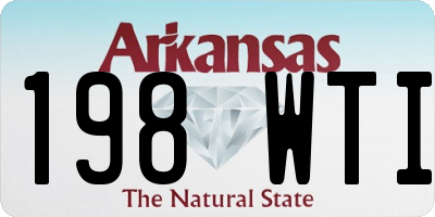 AR license plate 198WTI