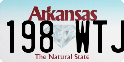 AR license plate 198WTJ
