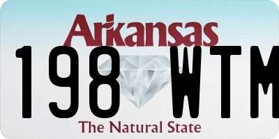 AR license plate 198WTM