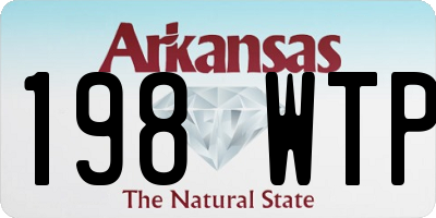 AR license plate 198WTP