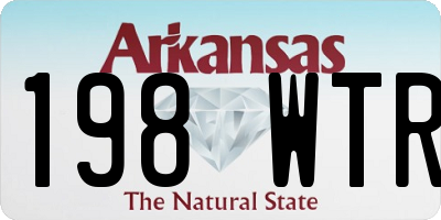 AR license plate 198WTR