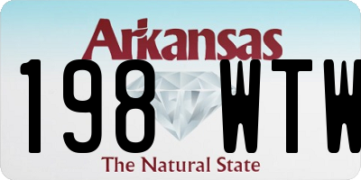 AR license plate 198WTW