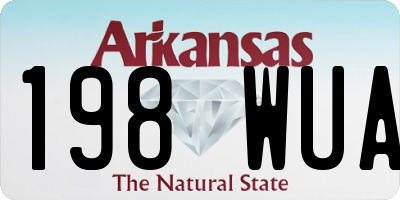 AR license plate 198WUA