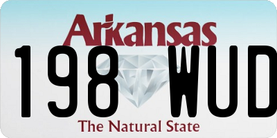 AR license plate 198WUD