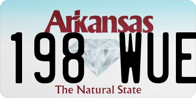 AR license plate 198WUE