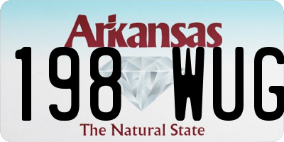 AR license plate 198WUG
