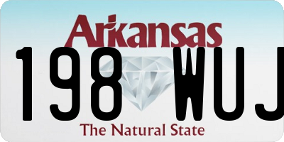 AR license plate 198WUJ