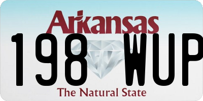 AR license plate 198WUP