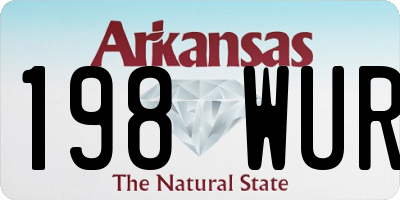 AR license plate 198WUR