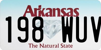 AR license plate 198WUV