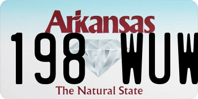AR license plate 198WUW