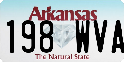 AR license plate 198WVA