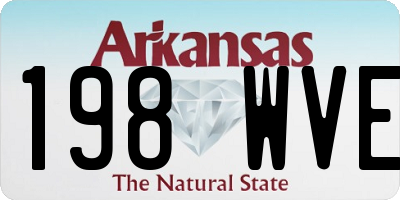 AR license plate 198WVE
