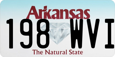 AR license plate 198WVI