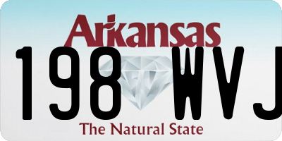 AR license plate 198WVJ