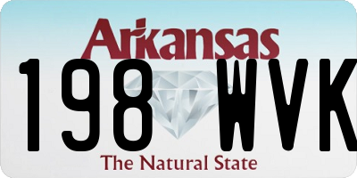 AR license plate 198WVK