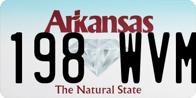 AR license plate 198WVM