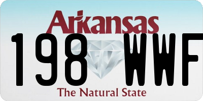 AR license plate 198WWF