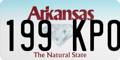 AR license plate 199KPO