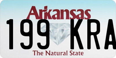 AR license plate 199KRA
