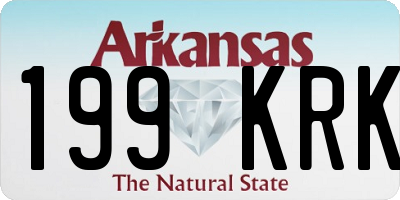 AR license plate 199KRK