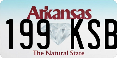 AR license plate 199KSB