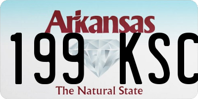AR license plate 199KSC