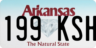 AR license plate 199KSH