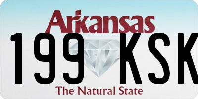 AR license plate 199KSK