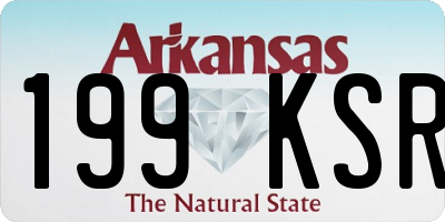 AR license plate 199KSR