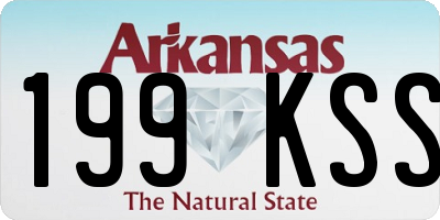 AR license plate 199KSS
