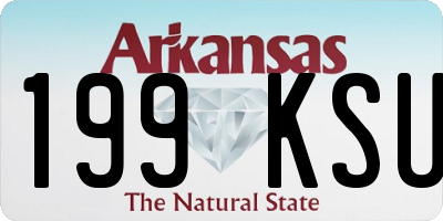 AR license plate 199KSU