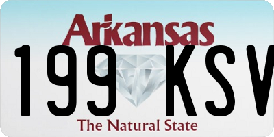 AR license plate 199KSV