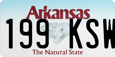 AR license plate 199KSW