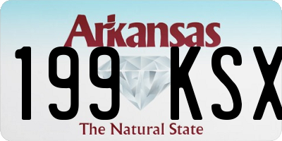 AR license plate 199KSX