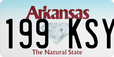 AR license plate 199KSY