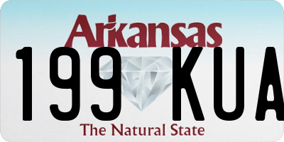AR license plate 199KUA