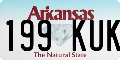 AR license plate 199KUK