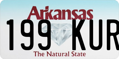 AR license plate 199KUR