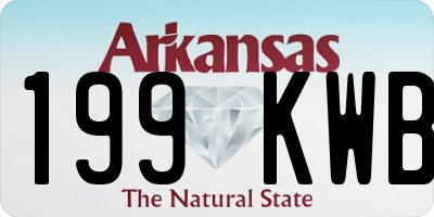 AR license plate 199KWB
