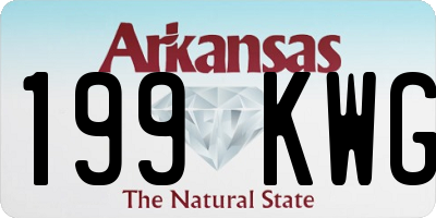 AR license plate 199KWG