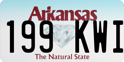 AR license plate 199KWI
