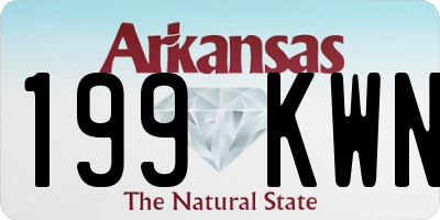 AR license plate 199KWN
