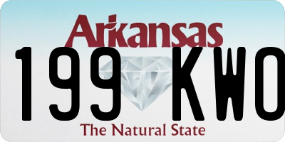 AR license plate 199KWO