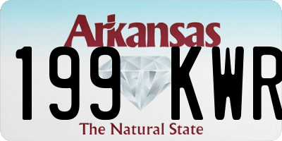 AR license plate 199KWR