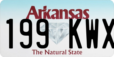 AR license plate 199KWX