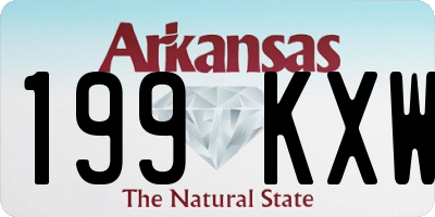 AR license plate 199KXW