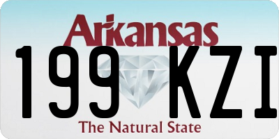 AR license plate 199KZI