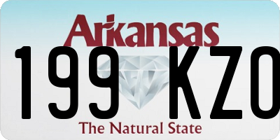 AR license plate 199KZO